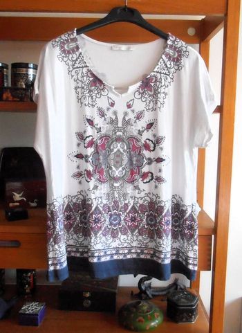 Blouse femme, Armand Thiery, taille L 40, manches courtes