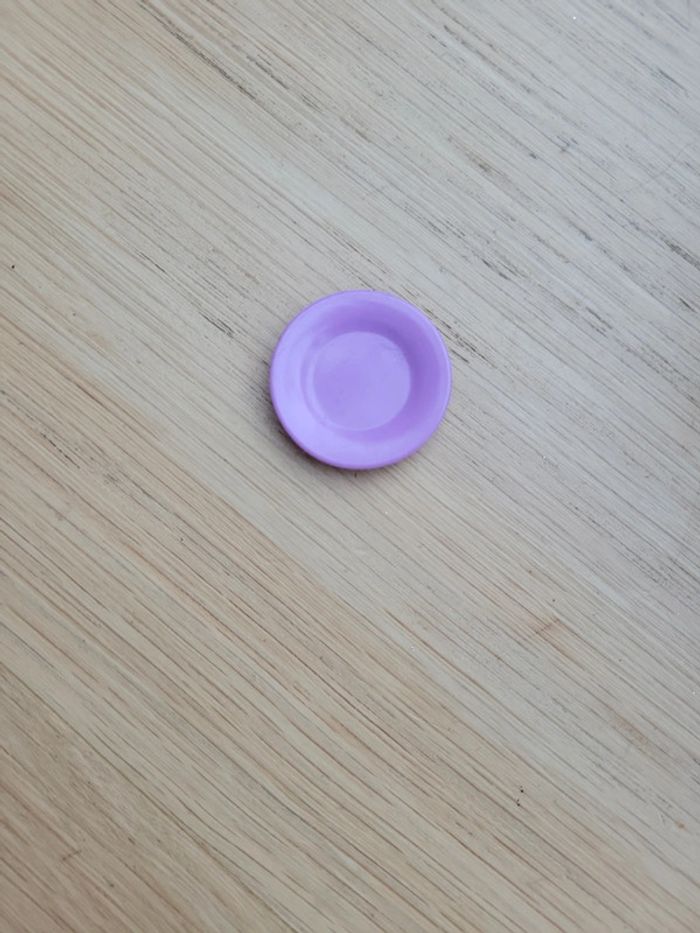 Assiette barbie compatible bâtiment violet - photo numéro 2