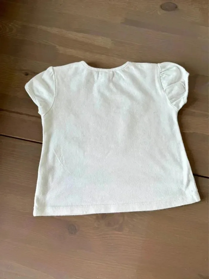 Tshirt blanc bébé P’tit Bisous 18M 81CM - photo numéro 3