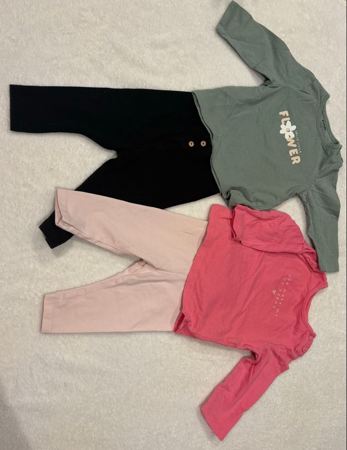 Lot de 21 vêtements fille bébé 6 mois Kiabi la halle - photo numéro 7