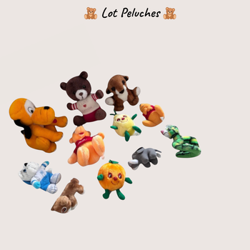 Lot de 10 peluches rétro !
