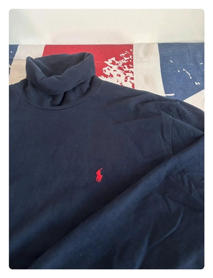 Col Roulé Ralph Lauren Xl bleu marine/cavalier rouge - photo numéro 4