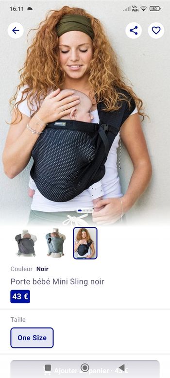 Porte bébé mini monkey