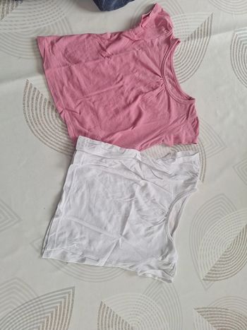 Lot 2 T-shirts manche courte 12 mois 74 cm
