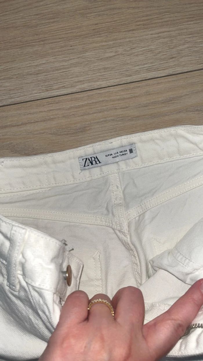 Très beau jean Zara blanc neuf - photo numéro 3