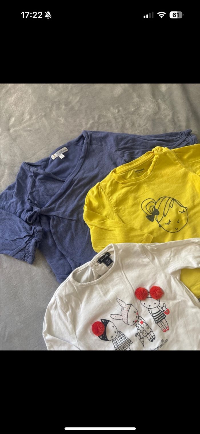 3 t-shirt 9 mois - photo numéro 2