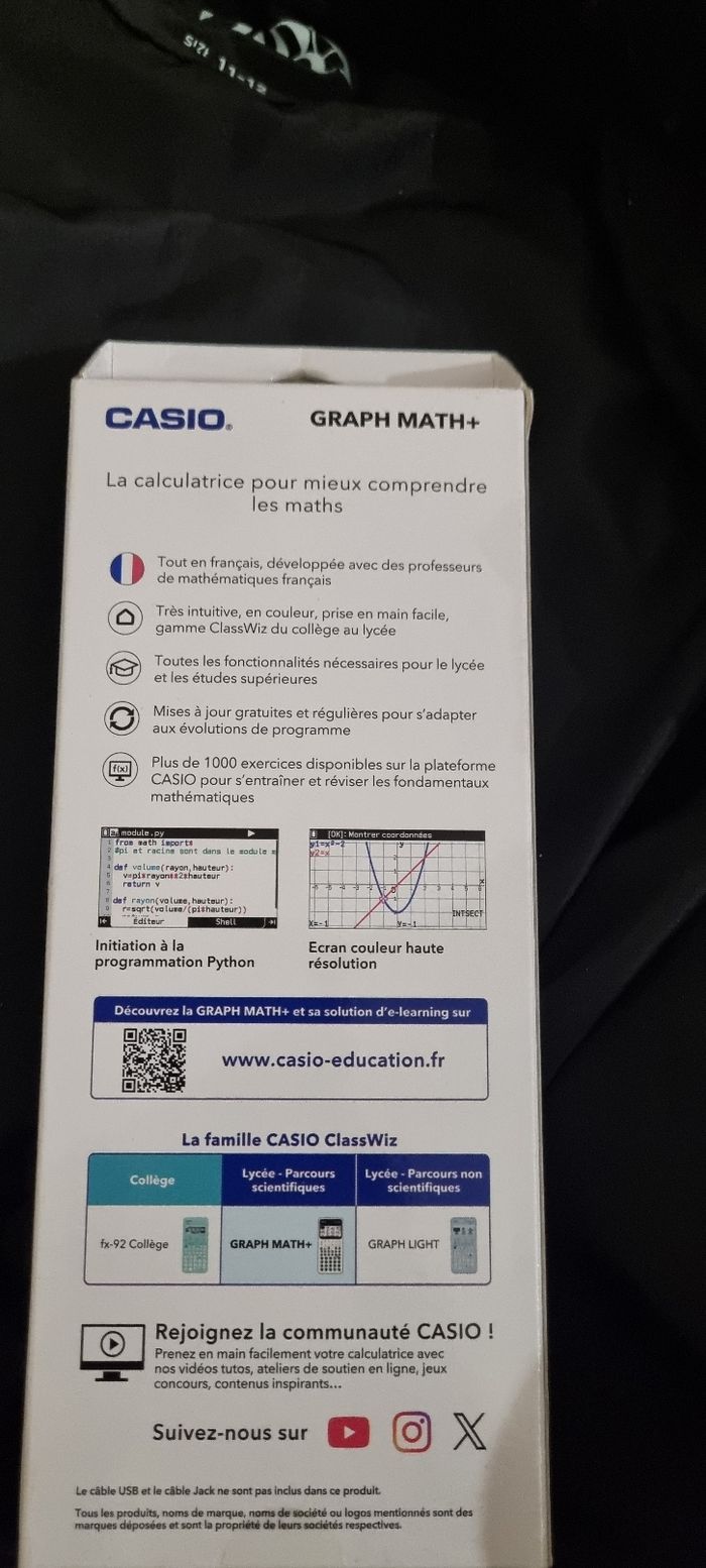 Calculatrice  casio graph  Math+ - photo numéro 3