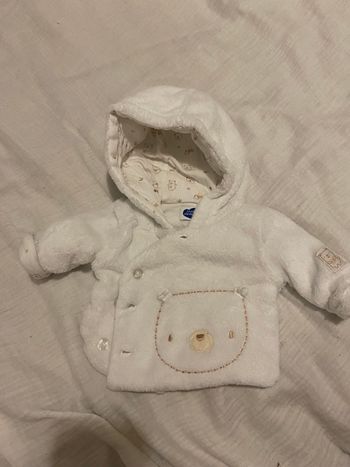 Petit manteau tout doux 1 mois  mot d’enfant