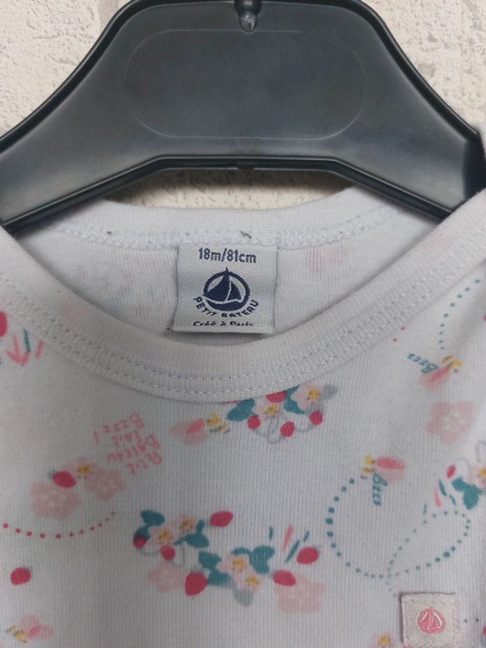 Body Petit Bateau taille 18 mois (81 cm) - photo numéro 3