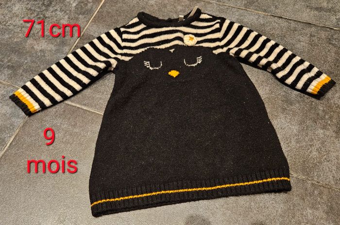 Robe pull de Noël ou de tous les jours. Orchestra 9 mois, 71cm.