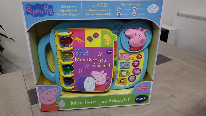 Livre jeu éducatif Peppa pig vtech.