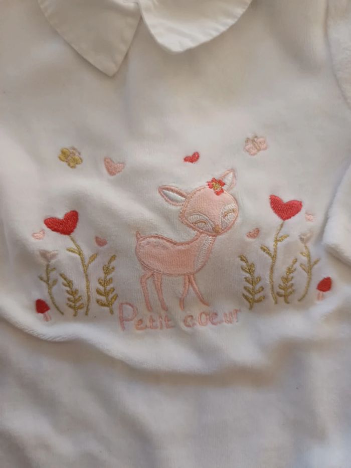 Pyjama biche coeur 6 mois - photo numéro 2