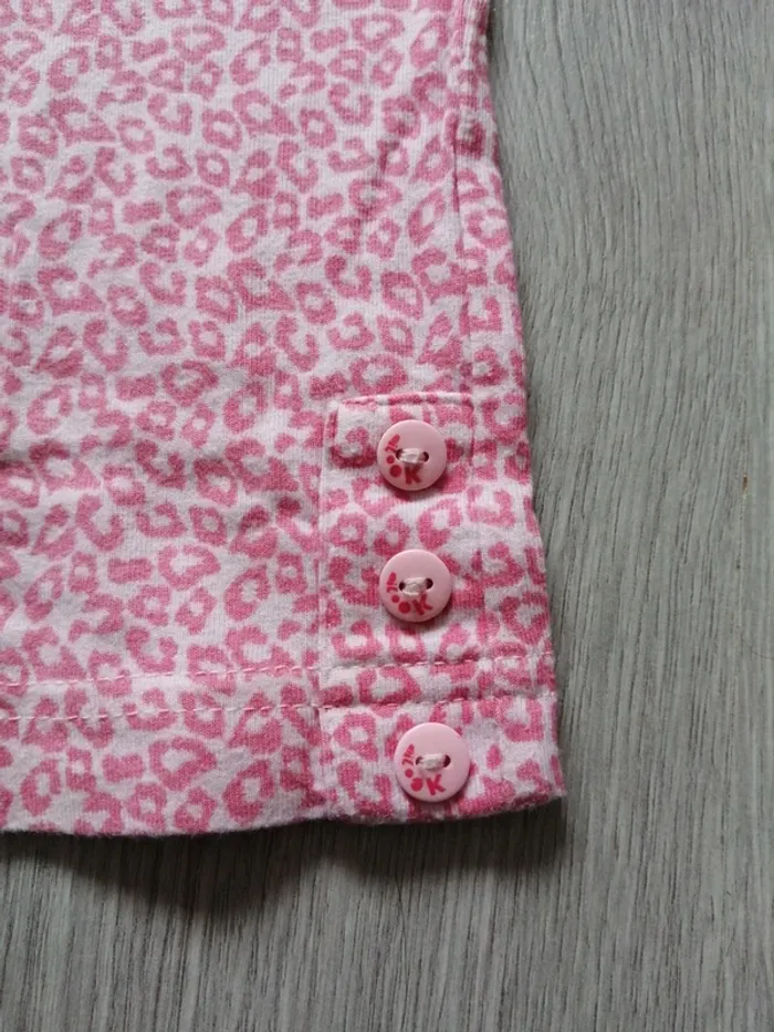Legging rose clair motif léopard rose / eilook / (8ans) - photo numéro 2