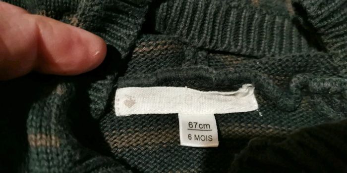 Pull à capuche Verbaudet 6 mois - photo numéro 2