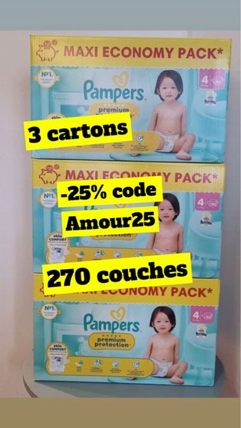 Pampers premium protection taille 4