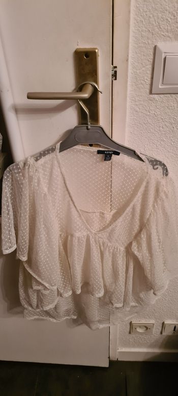 Blouse blanche transparente kiabi taille M