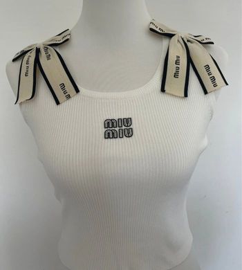 Débardeur Miu Miu blanc