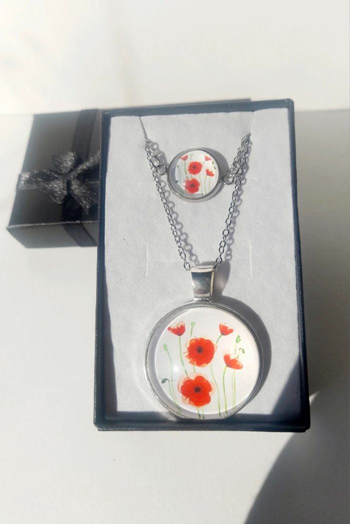 Parure coquelicot - photo numéro 3