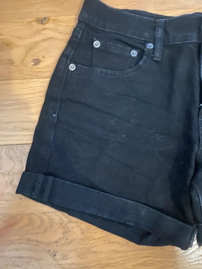 Short en jean noir gap régular en 27 - photo numéro 6