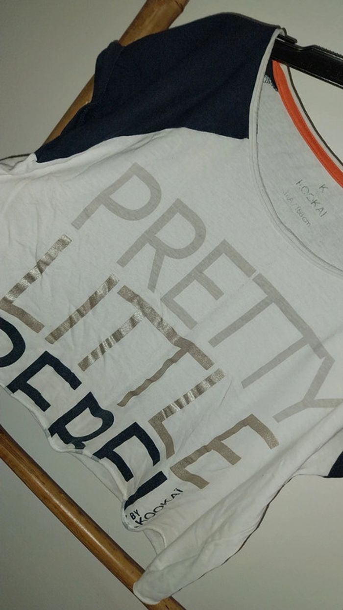 Tshirt court/ croptop Kookai 14 ans Très bon etat - photo numéro 3