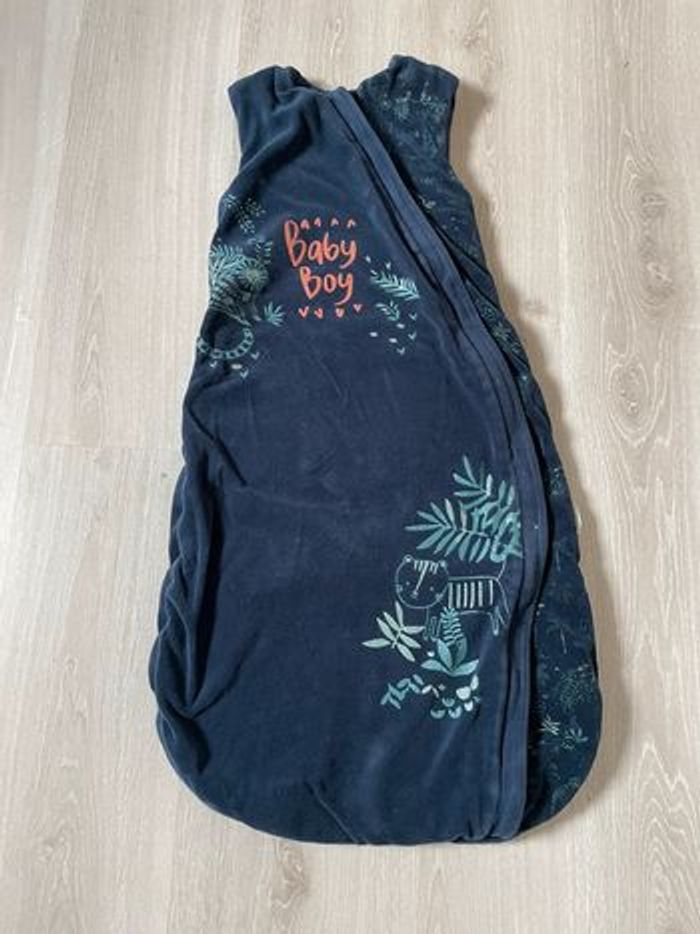 Gigoteuse D'hiver Bébé En Velours - Céleste, TOG 3, Ouverture Zippée Longueur Réglable - Label OEKO-TEX