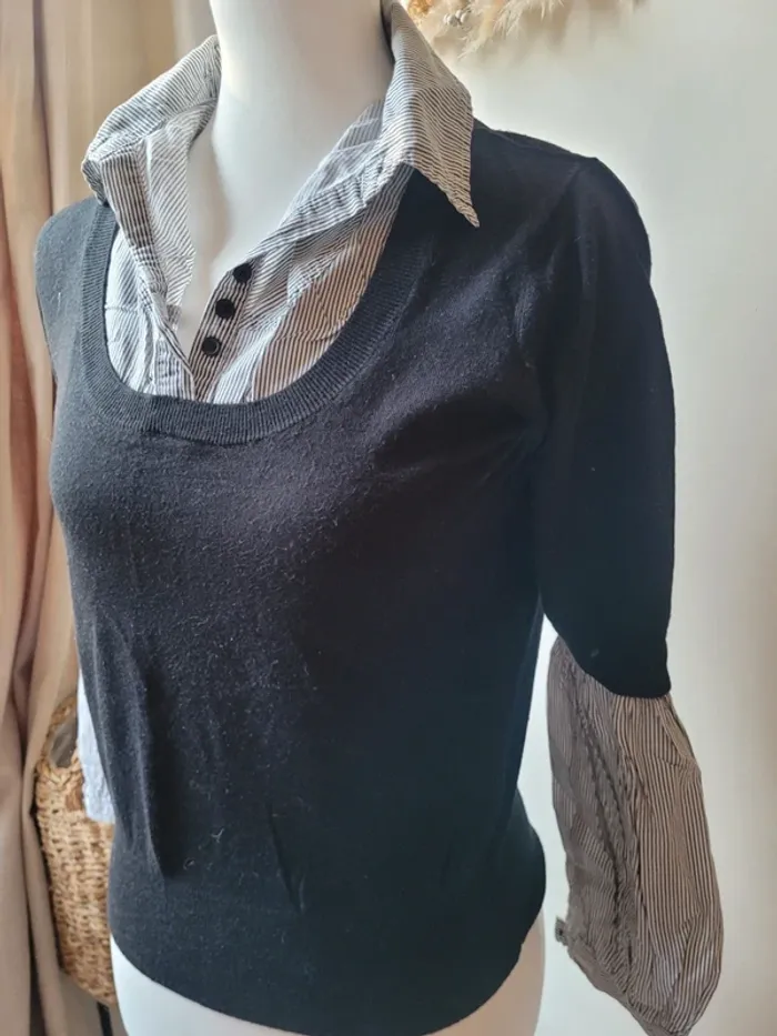 Pull chemise Cherry Taille S - photo numéro 2