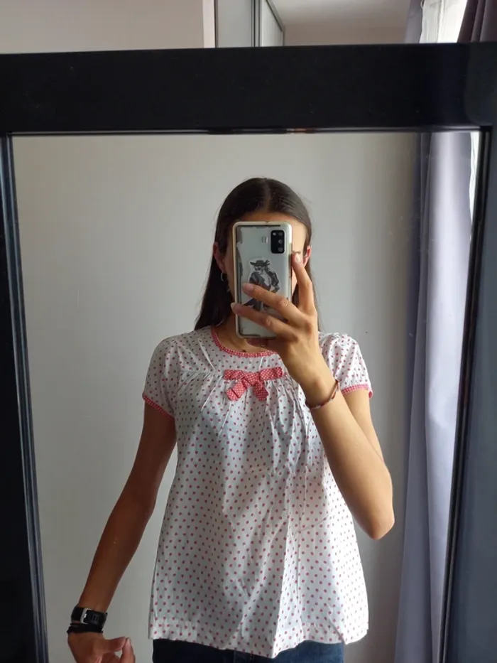 Top manches courtes okaïdi 14 ans - photo numéro 2