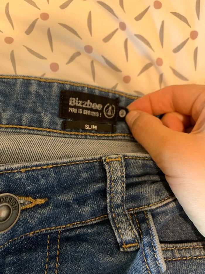 Jeans Slim Homme Bizzbee T.40 - photo numéro 3