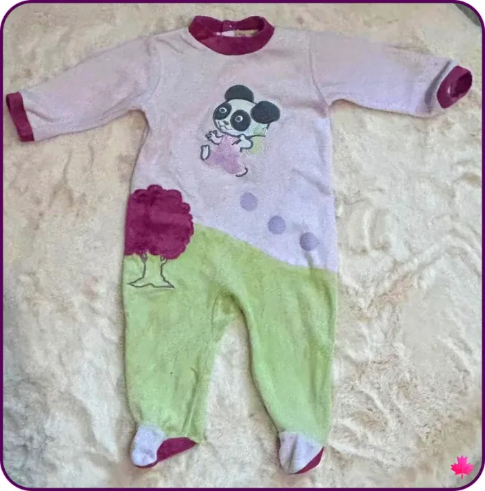🌷grenouillère panda fille🌷