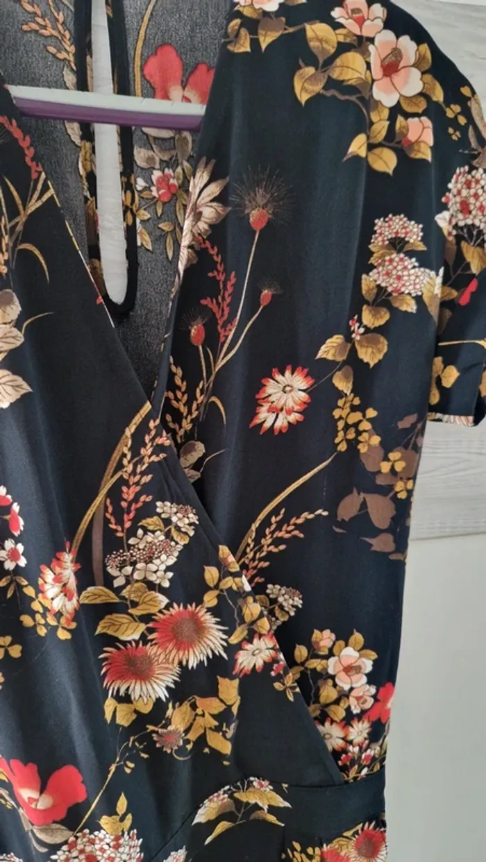 Combipantalon fleurs 34, XS - photo numéro 4