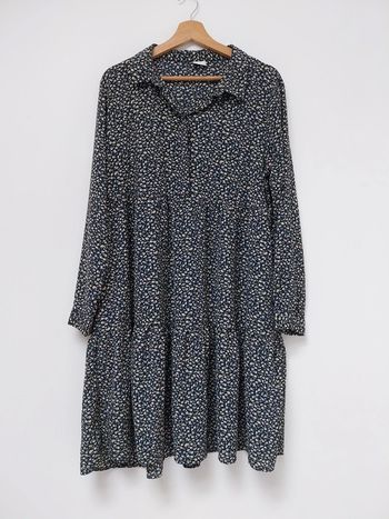 Robe bleue marine à fleurs JDY 44