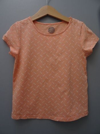 T-shirt orange à manches courtes