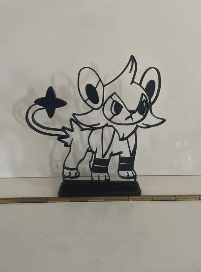 Pokémon Luxio - décoration géométrique avec support - photo numéro 2