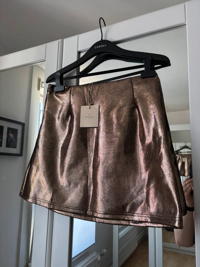 Jupe dorée bronze