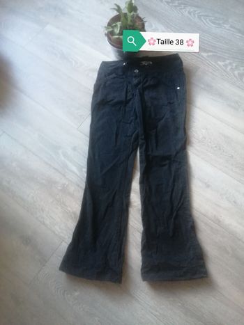 🌸Pantalon noir jambes larges Taille 38 "Teddy Smith" 🌸