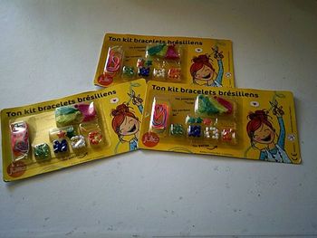 Lot de 3 kit bracelets brésiliens neuf
