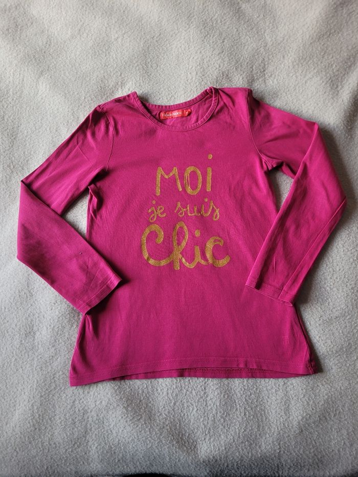 T-shirt manches longues tissaia 8 ans