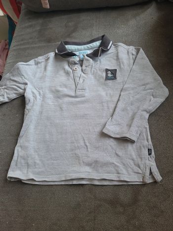 Polo garçon gris
