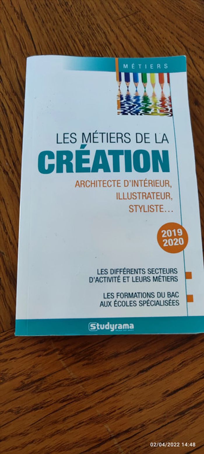 livre les métiers de la création