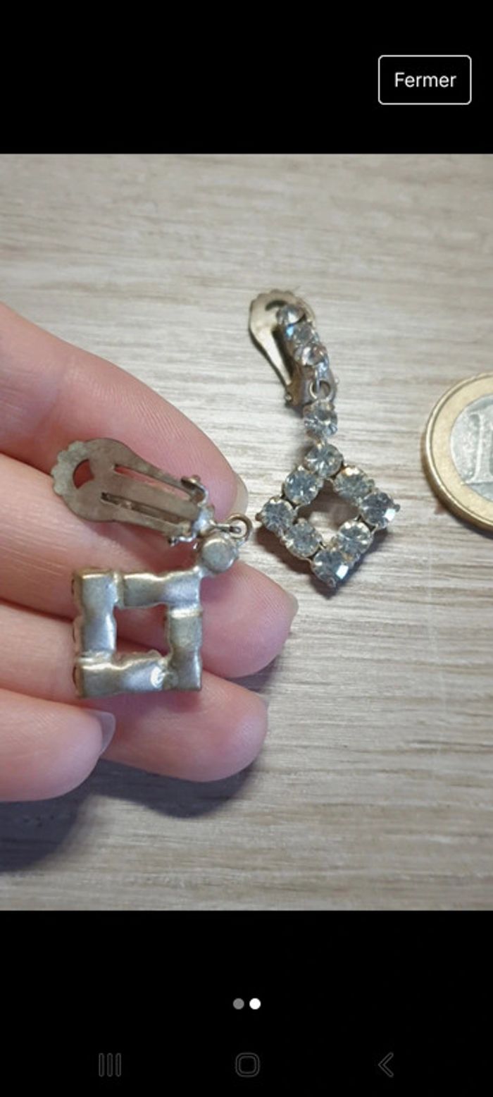 Sublimes b o clips vintage authentique chic - photo numéro 2