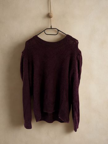 Pull doux bordeaux