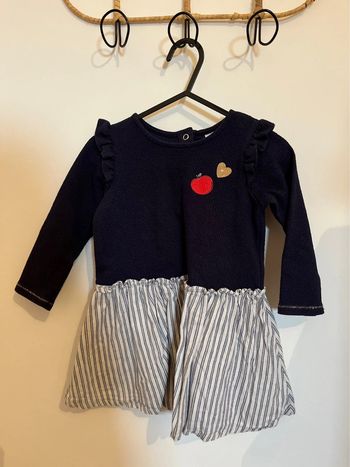 Robe rayée cœur