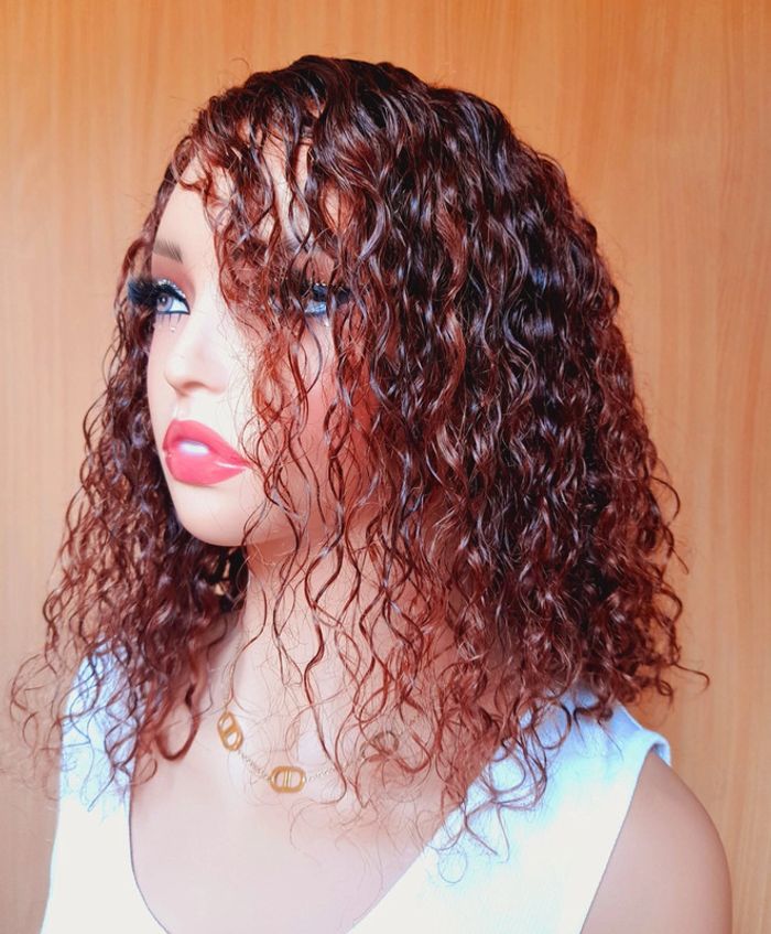 Perruque cheveux naturel lace frontal 13×4 portée 1 fois - photo numéro 3