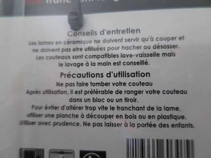 Coffret Couteau à office + éplucheur en céramique - photo numéro 5