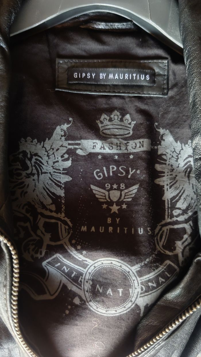 Blouson cuir noir Gipsy aviateur - Taille 2XL - photo numéro 3