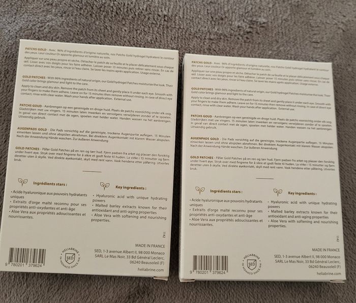 Patch gold contour des yeux - photo numéro 2