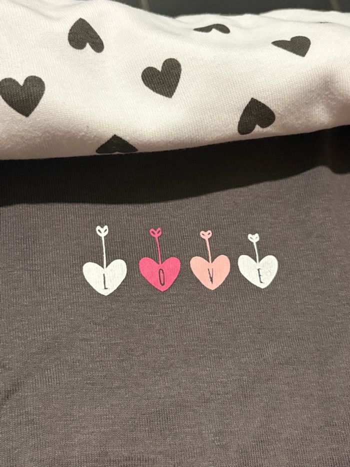 Lot de 3 bodies « Love » Manches courtes Mots d’enfants Taille 36 mois. - photo numéro 4