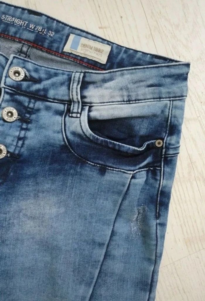 Jeans Straight Denim 1982 braguette boutons T: W28/L 32 (38) - photo numéro 7