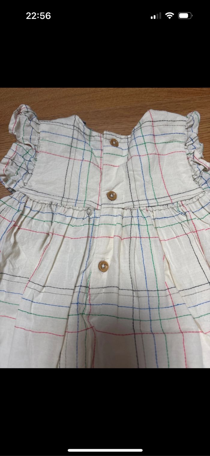 Ensemble robe et bloomer été bébé fille bout’chou 12 mois neuf - photo numéro 7