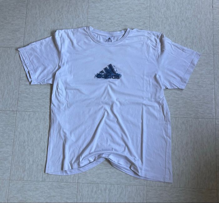 T-shirt Adidas Y2K blanc Big Logo 2000 - XXL